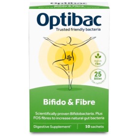 Optibac Prob Bifido & Fibre Κατά της Δυσκοιλιότητας 10 Sachets