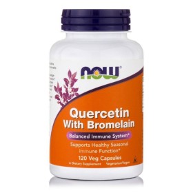 NOW QUERCETIN w/ Bromelain Powerful Antioxidant to Support the Immune System 120 Softgels