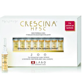 CRESCINA HFSC Transdermic 200 Woman Αμπούλες Μαλλιών κατά της Τριχόπτωσης για Γυναίκες 20x3.5ml