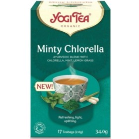 YOGI TEA Minty Chlorella Βιολογικό Τσάι για Αναζωογόνηση 17 Φακελάκια 30.6g