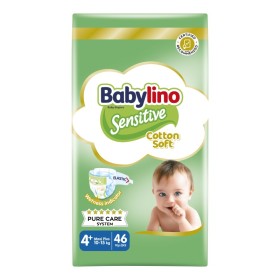 BABYLINO Value Pack Maxi Plus Νο.4+ (10-15kg) Απορροφητικές & Πιστοποιημένα Φιλικές Βρεφικές Πάνες 46 Τεμάχια