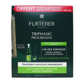 Rene Furterer Triphasic Σετ Θεραπείας κατά της Τριχόπτωσης με Triphasic Anti Hair Loss Shampoo Σαμπουάν 100ml & Triphasic Progressive Αγωγή 8x5.5ml 1 Τεμάχιο