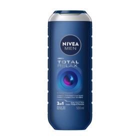 Nivea Men Total Relax 3in1 Shower Gel Ντους Total Αφρόλουτρο για Πρόσωπο & Σώμα & Μαλλιά 500ml