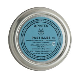 APIVITA Lozenges With Eucalyptus & Propolis Soothing Throat & Cough 45g