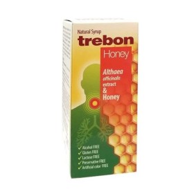 TREBON Honey Natural Syrup for Dry Cough & Sore Throat Relief 100ml