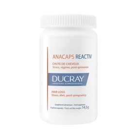 Ducray Anacaps Reactiv Συμπλήρωμα Διατροφής κατάλληλο για Αντιδραστική Τριχόπτωση με Φυτικά Συστατικά 30 Κάψουλες