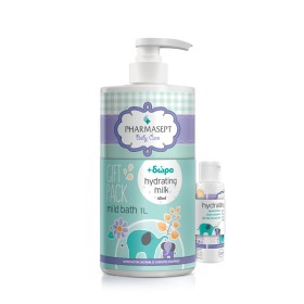 Pharmasept Promo Baby Mild Bath 1lt & Hydrating Milk 40ml Απαλό Βρεφικό αφρόλουτρο & Ενυδατικό Γαλάκτωμα