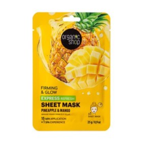 Organic Shop Collagen Therapy Sheet Mask Pineapple & Mango για Σύσφιξη & Λάμψη 25g