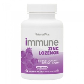 NATURES PLUS Immune Zinc Lozenge για την Ενίσχυση του Ανοσοποιητικού με Ψευδάργυρο 60 Παστίλιες