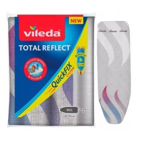 VILEDA Total Reflect Quick Fix System Σιδερόπανο Αντανάκλασης Θερμότητας Γκρι 130x45 1 Τεμάχιο