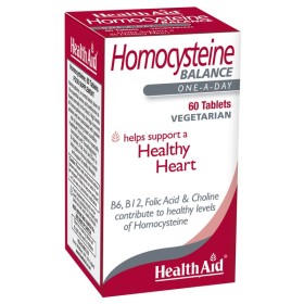 HEALTH AID Homocysteine Balance Συμπλήρωμα Εξισορρόπησης Επιπέδων Ομοκυστείνης 60 Ταμπλέτες