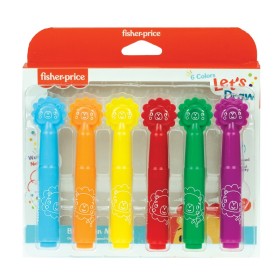 Fisher Price Μαρκαδόροι Ζωγραφικής Χονδροί 6 Χρώματα Λιονταράκι 1 Τεμάχιο Fisher Price Μαρκαδόροι Ζωγραφικής Χονδροί 6 Χρώματα Λιονταράκι 1 Τεμάχιο