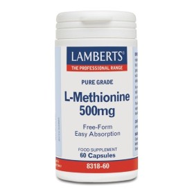 LAMBERTS L-Methionine 500mg Αμινοξύ για Υποστήριξη των Ιστών 60 Κάψουλες