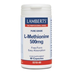 Lamberts L-Methionine 500mg Αμινοξύ για Υποστήριξη των Ιστών 60 Κάψουλες