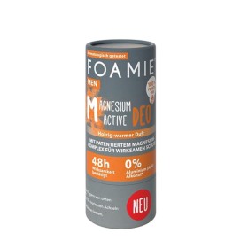 FOAMIE Men Magnesium Active Deodorant Αποσμητικό 48ωρης Προστασίας για Άνδρες με Ζεστό Ξυλώδες Άρωμα 40g