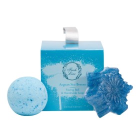 FRESH LINE Promo Limited Edition Aegean Sea Breeze Candy Box Χειροποίητο Σαπούνι 100g & Χειροποίητη Αναβράζουσα Μπάλα 120g