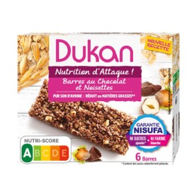 Dukan Μπάρες Δημητριακών με Σοκολάτα & Φουντούκι 6 Τεμάχια Dukan Μπάρες Δημητριακών με Σοκολάτα & Φουντούκι 6 Τεμάχια