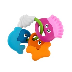 Chicco Μασητική Κουδουνίστρα Οδοντοφυΐας Ψαράκια από Σιλικόνη για 3m+