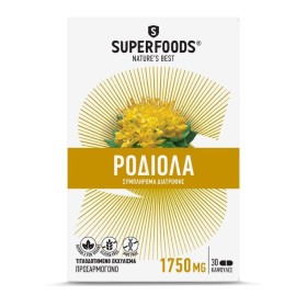 SUPERFOODS Anti-Anxiety & Stress Rhodiola Supplement 30 Capsules