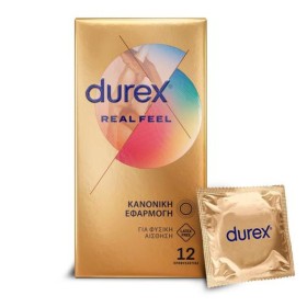 DUREX Condoms Very Thin Latex Free Real Feel 12 Pieces