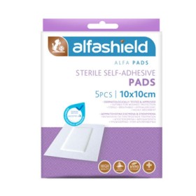 Alfashield Alfa-Pads Αποστειρωμένα Αυτοκόλλητα Επιθέματα 10x10cm 5 Τεμάχια Alfashield Alfa-Pads Αποστειρωμένα Αυτοκόλλητα Επιθέματα 10x10cm 5 Τεμάχια