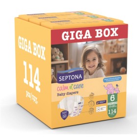 Septona Giga Box Calm N Care Πάνες Extra Large No6 (13-20kg) 3x38 Τεμάχια Septona Giga Box Calm N Care Πάνες Extra Large No6 (13-20kg) 3x38 Τεμάχια