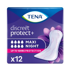 Tena Discreet Maxi Night Απορροφητικές Σερβιέτες Ακράτειας Νυκτός 12 Τεμάχια Tena Discreet Maxi Night Απορροφητικές Σερβιέτες Ακράτειας Νυκτός 12 Τεμάχια