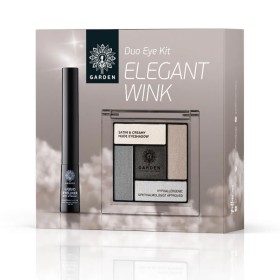 GARDEN Promo Elegant Wink Duo Eye Kit Liquid Eyeliner Black 4ml & Eyeshadow Palette Satin And Creamy No2 6g