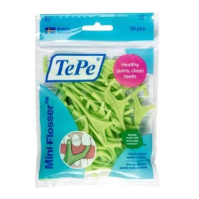 Tepe Good Mini Flosser Οδοντικό Νήμα Μιας Χρήσης Πράσινο Χρώμα 36 Τεμάχια