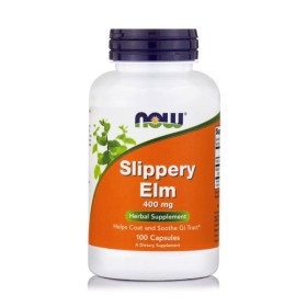 NOW Slippery Elm 400mg for Digestive & Gastrointestinal System Protection 100 Softgels