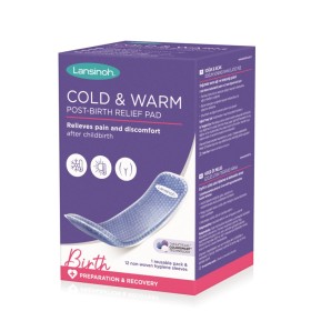 LANSINOH Cold & Warm Post-Birth Relief Pad Κρύο & Ζεστό Επίθεμα Ανακούφισης για την Ευαίσθητη Περιοχή 1 Επαναχρησιμοποιούμενο Επίθεμα