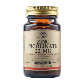 Solgar Zinc Picolinate 22mg 100 Ταμπλέτες Solgar Zinc Picolinate 22mg 100 Ταμπλέτες