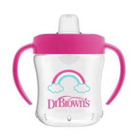 Dr. Browns Soft Spout Transition Cup Εκπαιδευτικό Κύπελλο Ροζ από 6m+ 180ml Dr. Browns Soft Spout Transition Cup Εκπαιδευτικό Κύπελλο Ροζ από 6m+ 180ml