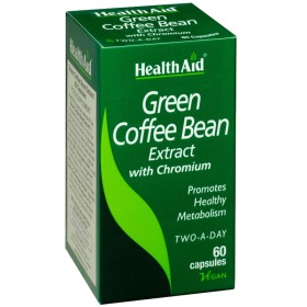 HEALTH AID Green Coffee Bean Dietary Supplement to Boost Metabolism 60 Capsules