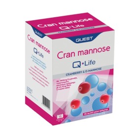 Quest Q-Life Cran Mannose Q-Life για το Ουροποιητικό Σύστημα 15 Φακελίσκοι Quest Q-Life Cran Mannose Q-Life για το Ουροποιητικό Σύστημα 15 Φακελίσκοι