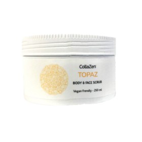 COLLAZEN Topaz Body & Face Scrub Exfoliating Cream with Vanilla Scent 250ml