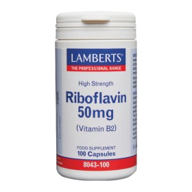 Lamberts Riboflavin(Vit B2) 50 Mg συμπλήρωμα με Βιταμίνη Β2 για Μάτια & Μαλλιά & Νύχια 100 Κάψουλες Lamberts Riboflavin(Vit B2) 50 Mg συμπλήρωμα με Βιταμίνη Β2 για Μάτια & Μαλλιά & Νύχια 100 Κάψουλες