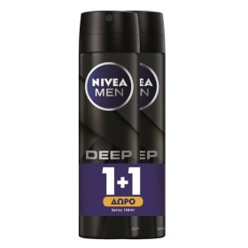 NIVEA MEN Deo Deep Spray Ανδρικό Αποσμητικό 2x150ml [1+1 Δώρο]