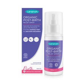 LANSINOH Organic Post-Birth Relief Spray Οργανικό Σπρέι Aνακούφισης για μετά τον Tοκετό 100ml