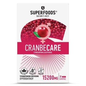 SUPERFOODS CranbeCare 15200mg Urinary System Support Supplement 30 Capsules