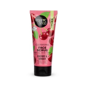 Organic Shop Ginger & Cherry Cleansing Face Scrub Απαλό Απολεπιστικό Προσώπου 75ml