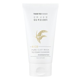 Thank You Farmer Rice Pure Clay Mask To Foam Cleanser Αφρώδες Καθαριστικό Προσώπου 150ml