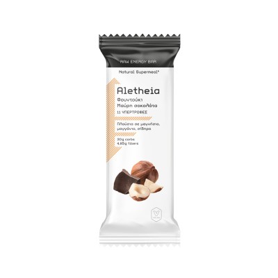 ΔΩΡΟ Aletheia Raw Energy Bar Φουντούκι & Μαύρη Σοκολάτα 50g
