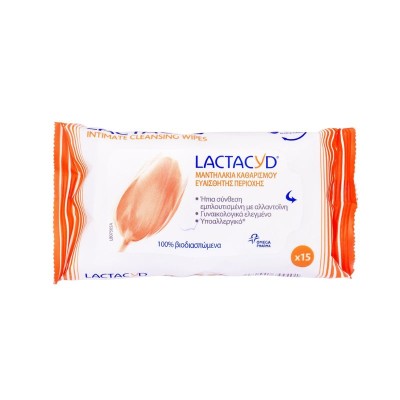 Δωρο Lactacyd Wipes 15 Τεμάχια